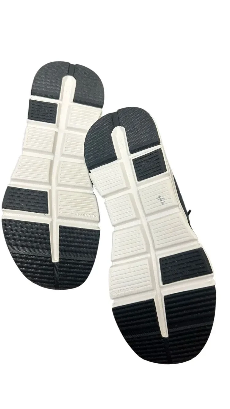 On Cloud Running Shoes Youth 3.5 Black White CloudTec Sneakers